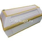 Гроб траур детский сосна / тканевая обивка